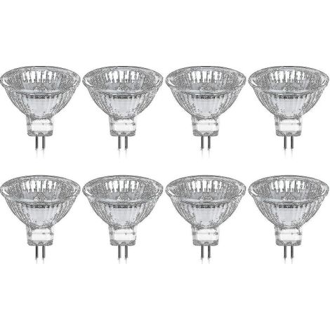 8er-pack Gu5.3 Mr16 35w 12v Dimmbare Halogenlampen – Warmweiß 2800k, 400 Lumen, Jz [db]-sockel