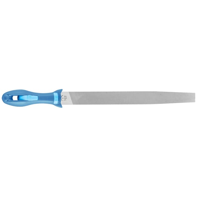 Pferd - 11216307 Werkstattfeile Flachspitz Hieb 2 inkl. Ergonomie-Feilenheft universell zum Schruppen