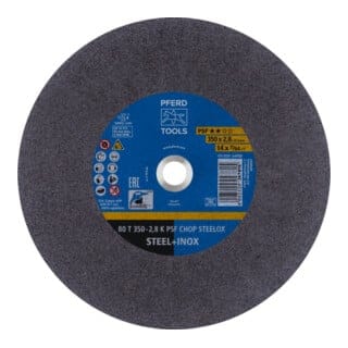 Pferd - tools 66323575 Trennscheibe psf chop steelox D350x2,8mm gerade Stahl/INOX