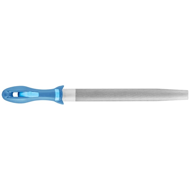 11235308 Werkstattfeile Halbrund-spitz Kreuzhieb 3 inkl. Ergonomie-Feilenheft Länge 300 mm 1 - Pferd