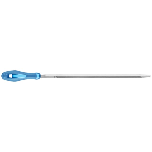11277157 Dreikant-Sägefeile extra schmal Einhieb 2 inkl. Ergonomie-Feilenheft Länge 150 mm 1 - Pferd