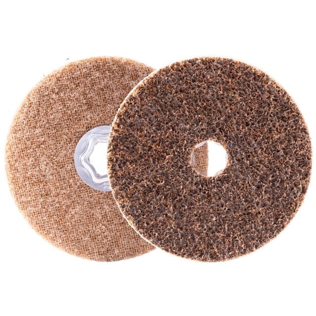 PFERD 42000062 COMBICLICK harte Vliesronde CC Ø 125 mm A 100G zum Feinschliff & Finish für Winkelsch