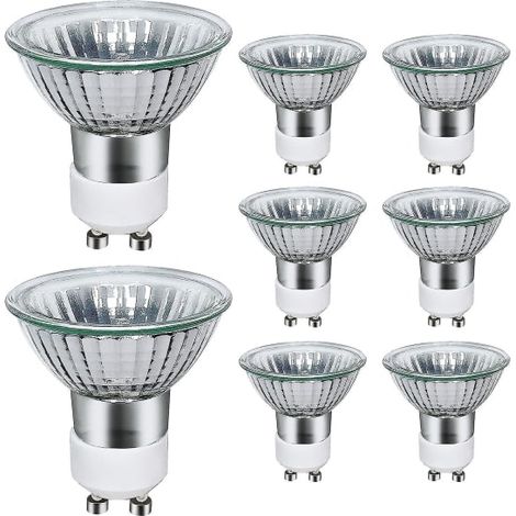 Packung Mit 8 Gu10 35w Halogenlampen, 220v, Gu10 Halogenstrahler 2800k, Warmes Licht.