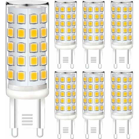Dimmbare G9-led-lampen, 5 W, 230 V, Entspricht 40 W Halogenlampe, 6er-packung
