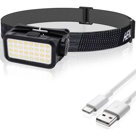 Laufstirnlampe, Wiederaufladbare Led-stirnlampe, Wasserdicht, Für Kinder Und Erwachsene Beim Wandern
