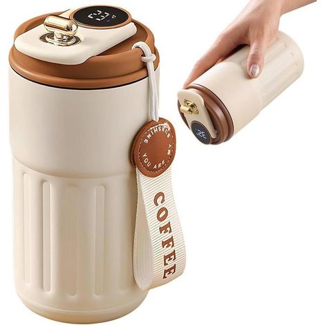 Digitale Kaffeethermoskanne, 420 Ml, Edelstahl, Für Heißgetränke