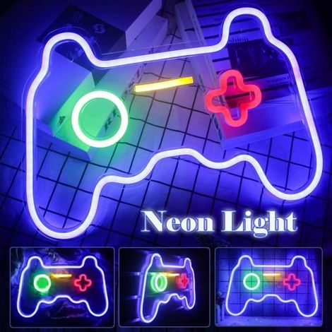 Gaming-wandlampe – Neon-leuchtschild In Form Eines Gamecontrollers – Usb-betriebenes Led-nachtlicht – Neonlicht Fürs Schlafzimmer