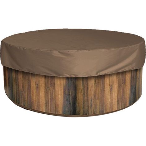 Wasserdichte Und Uv-beständige Badewannenabdeckung Für Whirlpools Und Spas, Gartenmöbel, Braun, Neu