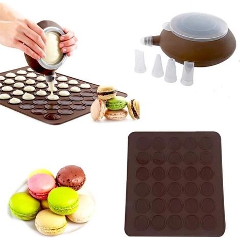 Silikon-backform, Macaron-backset, Silikonform Mit Presse, Dekorierstift, Butterbackwerkzeug, Form
