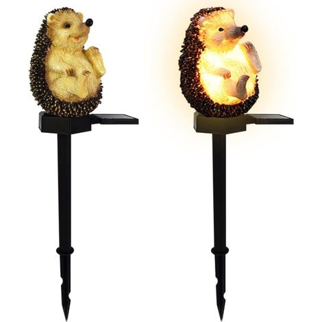 Solarlampe Mit Igel Für Die Gartenbeleuchtung