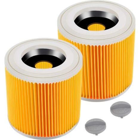 Filterpatrone (2er-pack) Für Kärcher Wd3 Premium, Nt20/1 Nt30/1 Nt38 - Filter - Ersatzfilter Für Kärcher Staubsauger