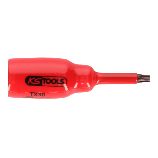 KS Tools 1/2" Bit-Stecknuss mit Schutzisolierung für Torx-Schrauben, T25, kurz - 117.2435