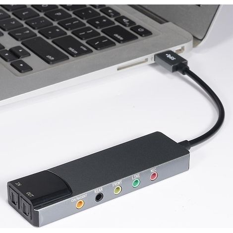 7.1/5.1-kanal-usb-soundkarte, Externe Optische Spdif-audiokarte Für Pc