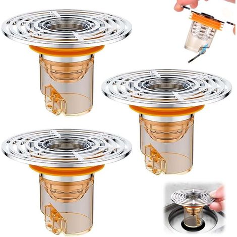 3-teiliges Geruchsdichtes Duschventil-set Mit Automatischer Schließung, 32–42 Mm, Für Den Einsatz In Küchen, Badezimmern Und Waschmaschinenräumen