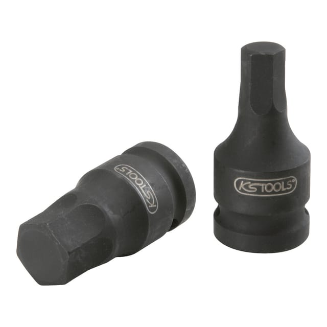 3/8' Kraft-Bit-Stecknuss für Innensechskant-Schrauben, kurz, 4 mm