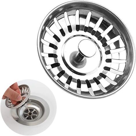 78-mm-küchenspülenstöpsel – Abflussstopfen Aus Edelstahl Sus304 – Effizienter Filter Mit 20 Löchern – Einfache, Auslaufsichere Installation