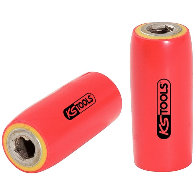 Ks Tools 3/8 Bithalter mit Schutzisolierung für 1/4 Bits