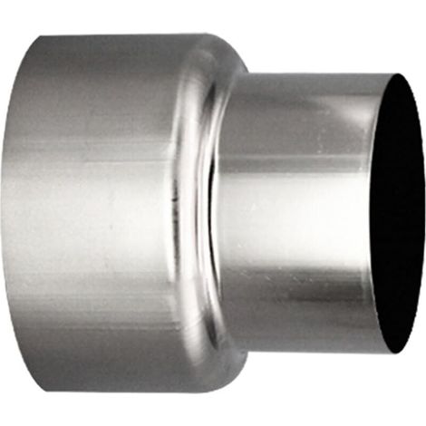 Edelstahl-schornsteinrohr-reduzierstück Ø 80 Mm – Ø 60 Mm – Anschluss Für Doppelwandige Schornsteine – Hochtemperaturzement