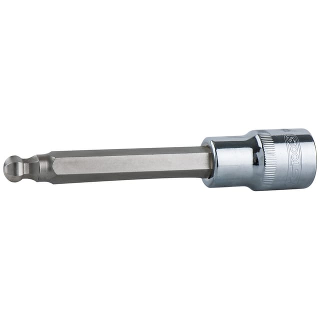 1/2' CHROMEplus Bit-Stecknuss Innensechskant,Kugelkopf, lang, 8 mm, 240 mm