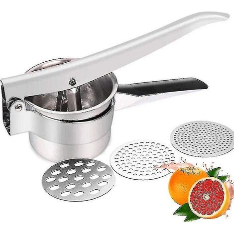 Hochwertige Spätzle-/kartoffelpresse Aus Edelstahl 430 Mit 3 Siebeinsätzen.