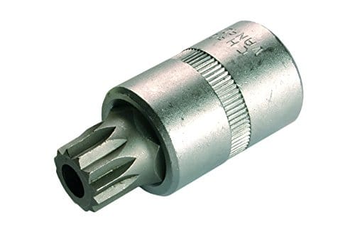 Bgs Technic - Bit-Einsatz Antrieb Innenvierkant 12,5 mm (1/2') Innenvielzahn (für xzn) mit Bohrung M16