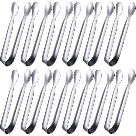 Set Mit 12 Mini-zangen, Zuckerzange, Eiswürfelzange, Kleiner Servierzange Aus Edelstahl