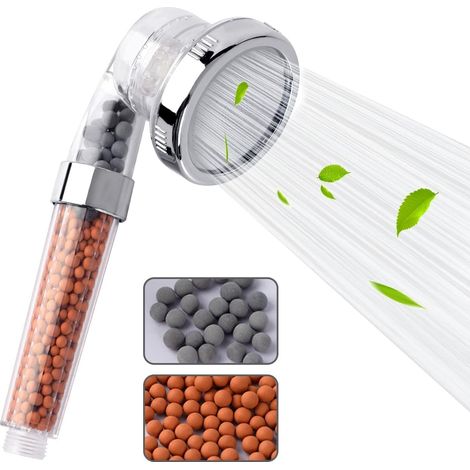 Leistungsstarker Jet-duschkopf Mit Kugelfilter, Erhöhtem Wasserdruck Und 3 Strahlarten, Ideal Zum Wassersparen Beim Duschen Für Erwachsene.