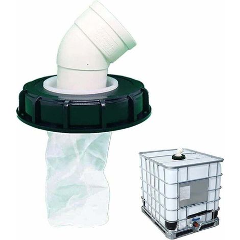 Snq – Waschbarer Nylon-tankfilter (1000 L) – 45°-anschluss Für Regenwassertanks – Ibc-deckelfilter (165 Mm) – Wiederverwendbar Und Langlebig