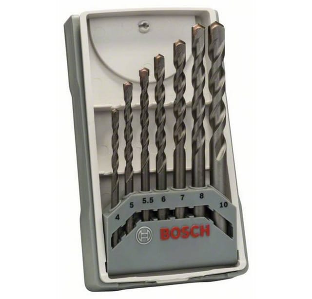 Accessories CYL-3 2607017083 Hartmetall Beton-Spiralbohrer-Set 7teilig 4 mm, 5 mm, 5.5 mm, 6 m - Bosch