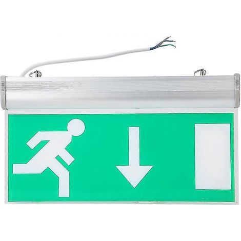 Led-notausgangsleuchte, Sicherheits-evakuierungsanzeige, Helle Notausgangsschilder, Fehlererkennung.
