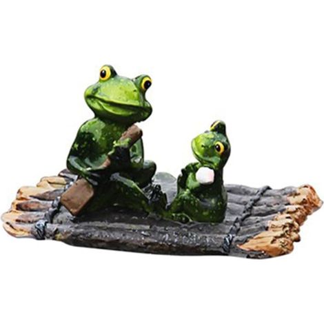Schwimmende Froschfigur Aus Kunstharz Für Gartenteich, Bürodekoration