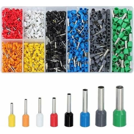 1200 Crimp-aderendhülsen (0,5-10 Mm²) Für Vfeng-kabel, Mit Etui.