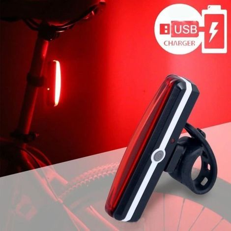 Wiederaufladbares Led-fahrradrücklicht Per Usb – Ultrahelles Rotes Rücklicht, Einfache Montage