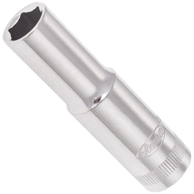 Vigor - Sechskant Steckschlüsseleinsatz ∙ lang ∙ V2018N ∙ 3/8 Zoll (10 mm) Vierkant hohl ∙ Außen Sechskant Profil ∙ sw 10 mm