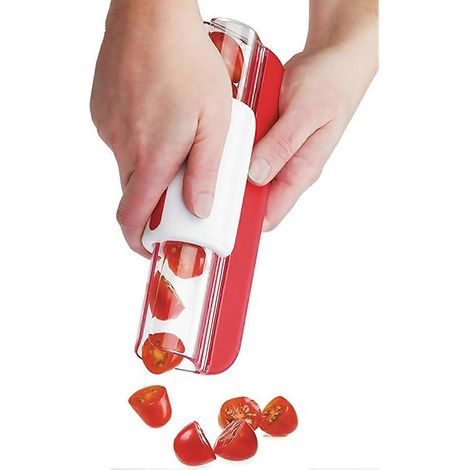 Obstausstecher, Trauben-/kirsch-/kleiner Tomatenausstecher, Küchenutensil Zum Dekorieren Von Kuchen Und Obst- Und Gemüsesalaten (rot)