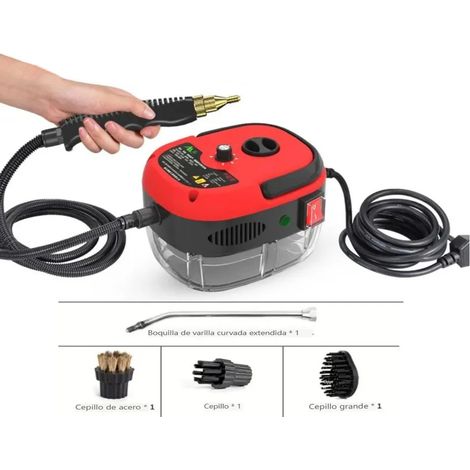 Messerarten Für Küchenmöbel, Dampfreiniger Für Badezimmer, 2500 W, Tragbarer Hochtemperatur-dampfreiniger Mit Vorgereinigtem Wasser Und 6 Geschwindigkeitsstufen, Rot