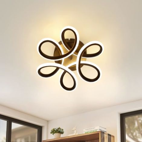 Schwarze Led-deckenleuchte, Kleine 30-w-wandleuchte Für Den Eingangsbereich, Moderne Warmweiße 3000k-küchenlampe, Geometrisches Design