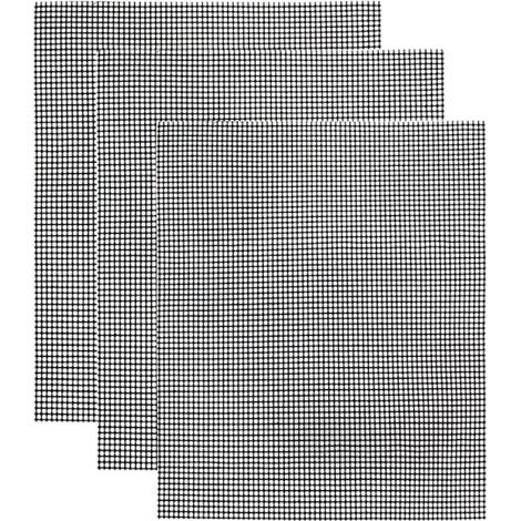 Inf Antihaft-grillnetz, Schwarz, 3er-set
