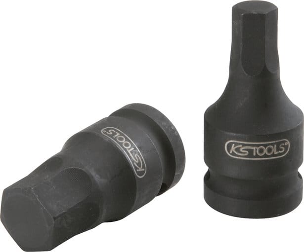 3/8' Kraft-Bit-Stecknuss für Innensechskant-Schrauben, kurz, 10 mm
