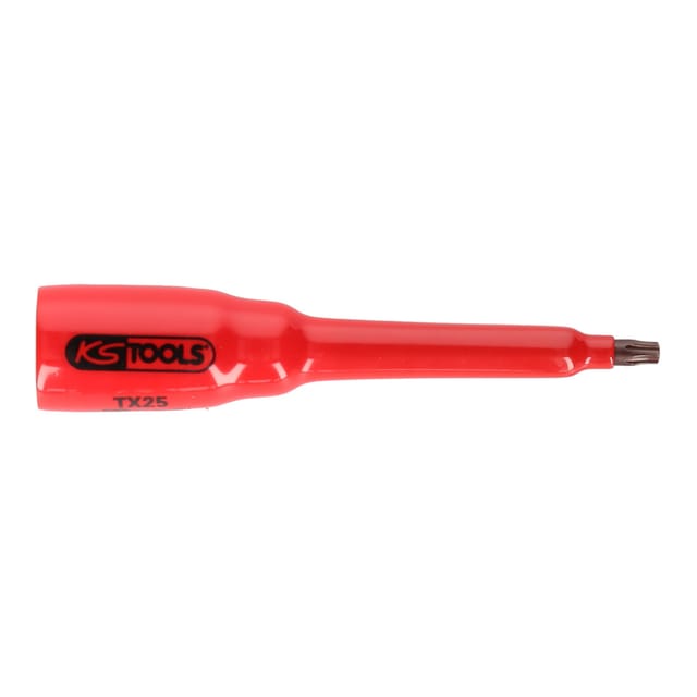Ks Tools 3/8' Bit-Stecknuss mit Schutzisolierung für Torx-Schrauben, T27, lang - 117.2466