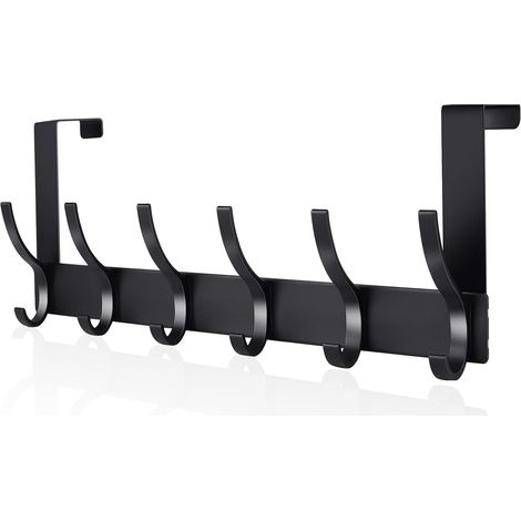 Türhakenhalter, 6 Haken, Tragfähigkeit 20 Kg.