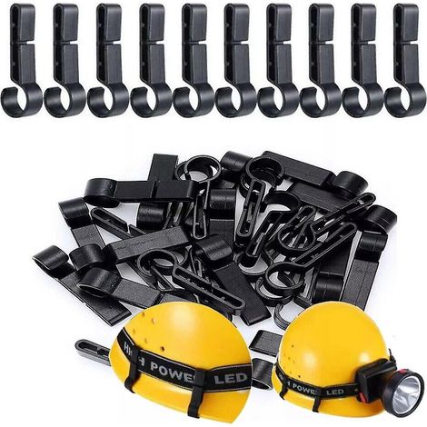 20 Helmlampen-befestigungsclips – Lampenhaken – Helmlampenclip