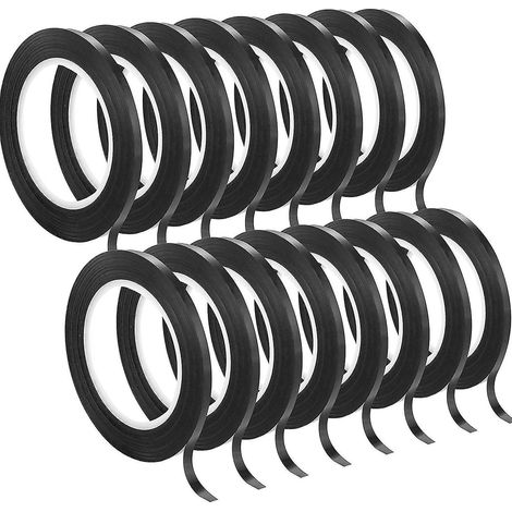 Packung Mit 16 Whiteboard-karopapierstreifen – Dünnes Schwarzes Raster-karopapier – 3 Mm