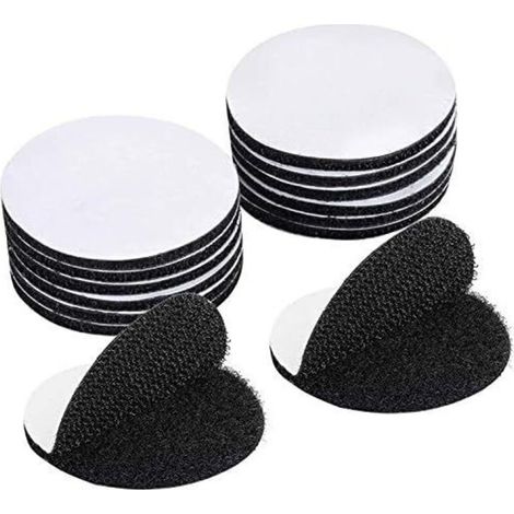 Litzee – Packung Mit 15 Runden, Doppelseitigen Selbstklebestreifen, 5 X 5 Cm – Wasserfester Und Hitzebeständiger Klebstoff – Für Glatte Oberflächen