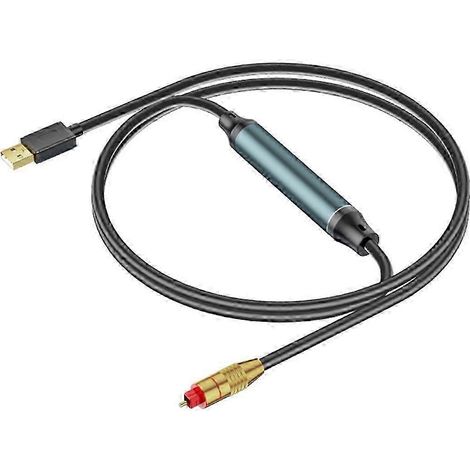 Usb-zu-optischer-audio-adapter, Usb-a-zu-spdif-glasfaser-audiokonverterkabel Für Laptops.