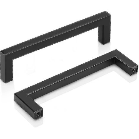 Set Mit 2 Küchentürgriffen - Schwarze Schrankgriffe