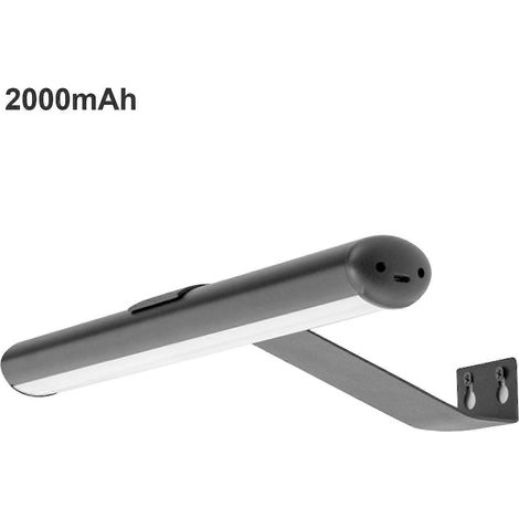 Batteriebetriebene Bilderleuchte Mit Fernbedienung, 3 Beleuchtungsmodi, Verstellbarer Winkel – Schwarz, 2000 Mah