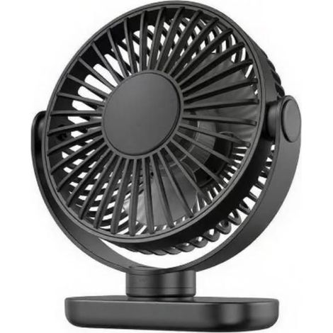 Tischventilator – Kleiner Usb-ventilator – 3 Geschwindigkeitsstufen – Leise – 360°-drehung