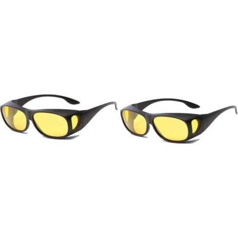 Set Mit 2 Nachtfahrbrillen Für Linkslenkerfahrzeuge (lhd) – Schwarz