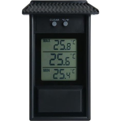 Digitales Min/max-thermometer Für Garten Und Gewächshaus – Wandmontage Für Den Innen- Und Außenbereich